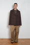 auralee peacoat brown