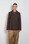 auralee peacoat brown