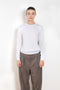 The Seamless Tee by Auralee is a long sleeve Tshirt with a crewneck in a high quality cotton