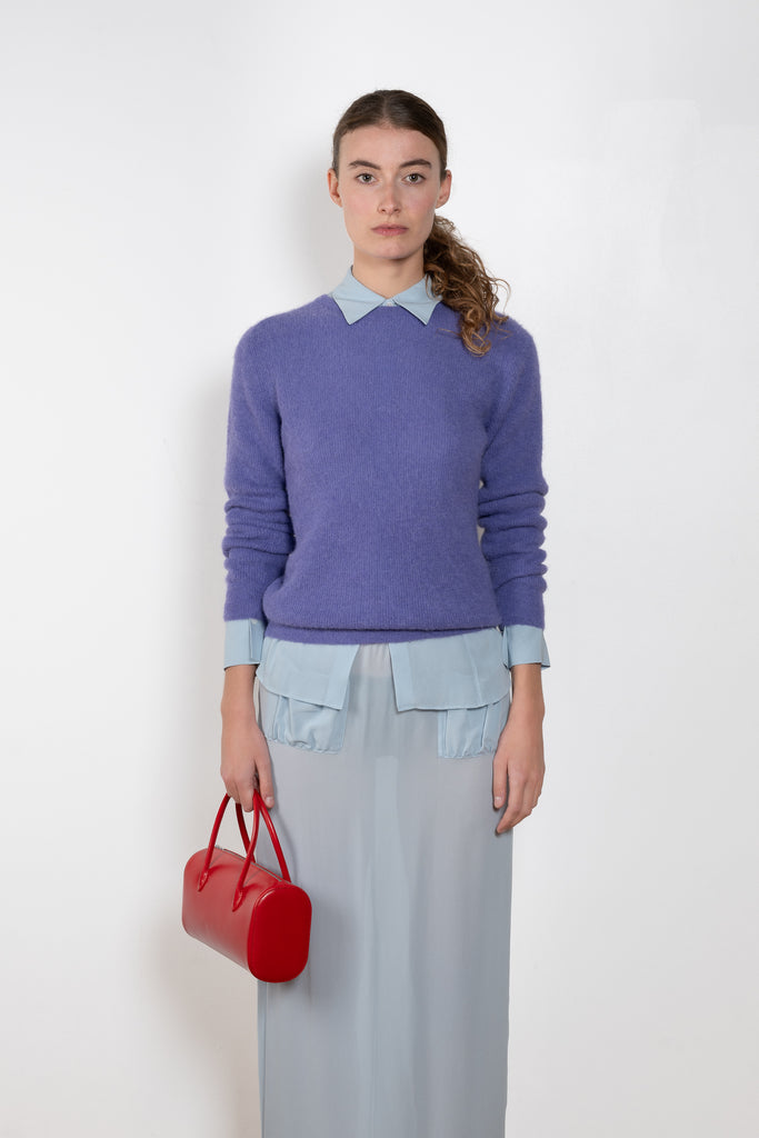 Auralee Sheer Knit Pullover