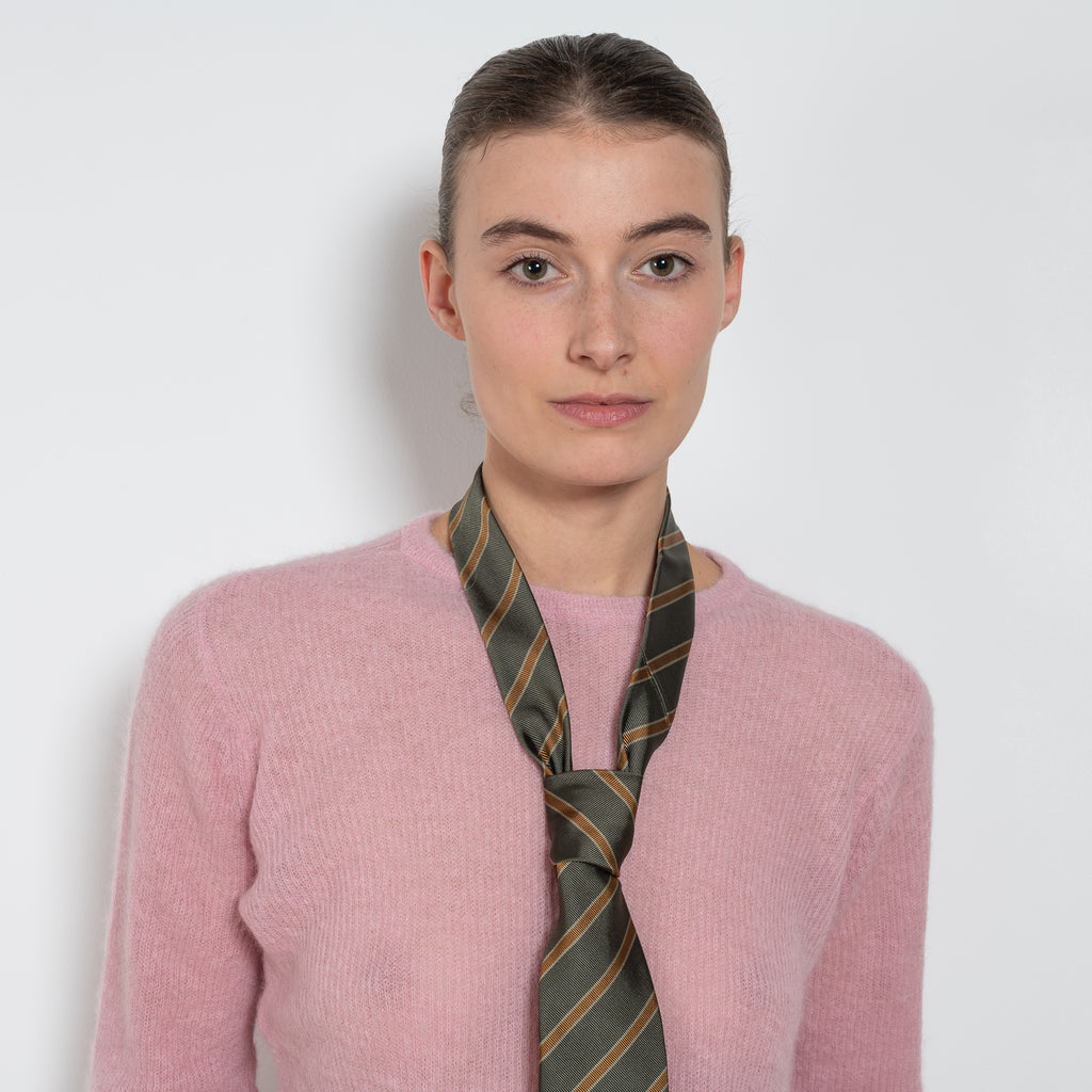 auralee sheer knit pink