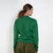 Auralee Wool Mock Neck green