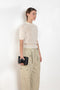 The Cashmere Knit Tshirt by Auralee is a short sleeved knit top in a super soft yet chunky cashmere knit