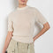 The Cashmere Knit Tshirt by Auralee is a short sleeved knit top in a super soft yet chunky cashmere knit