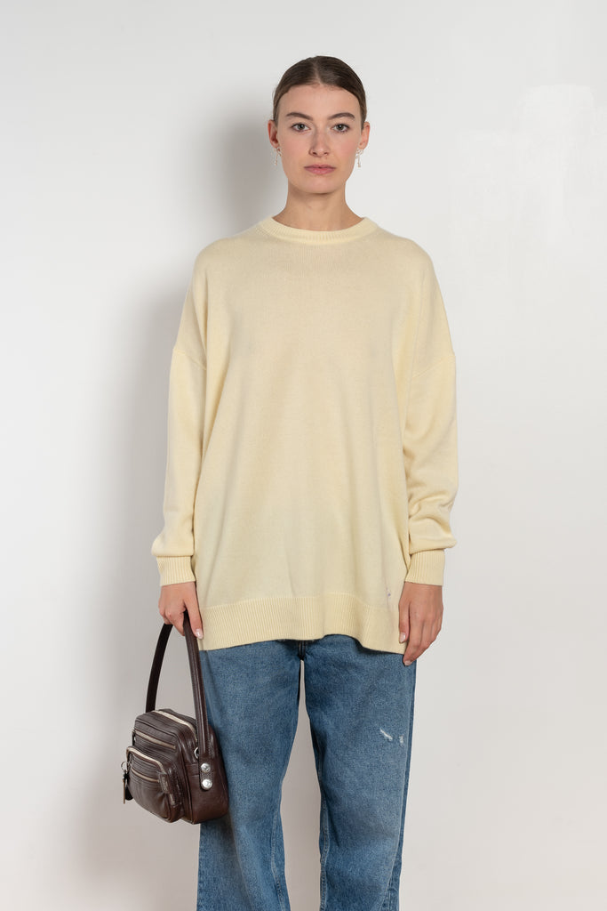 bbwallace oldenburg sweater pale yellow