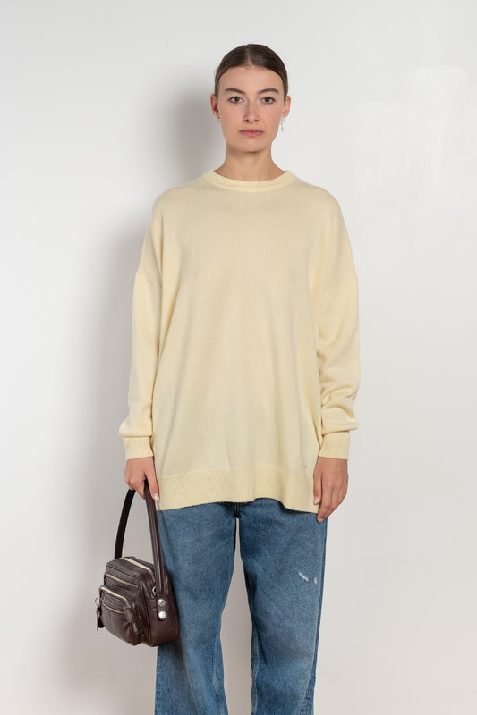 bbwallace oldenburg sweater pale yellow