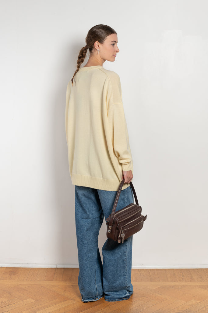 bbwallace oldenburg sweater pale yellow