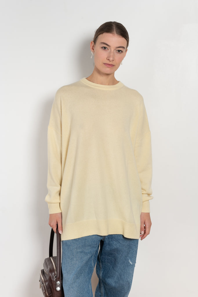 bbwallace oldenburg sweater pale yellow