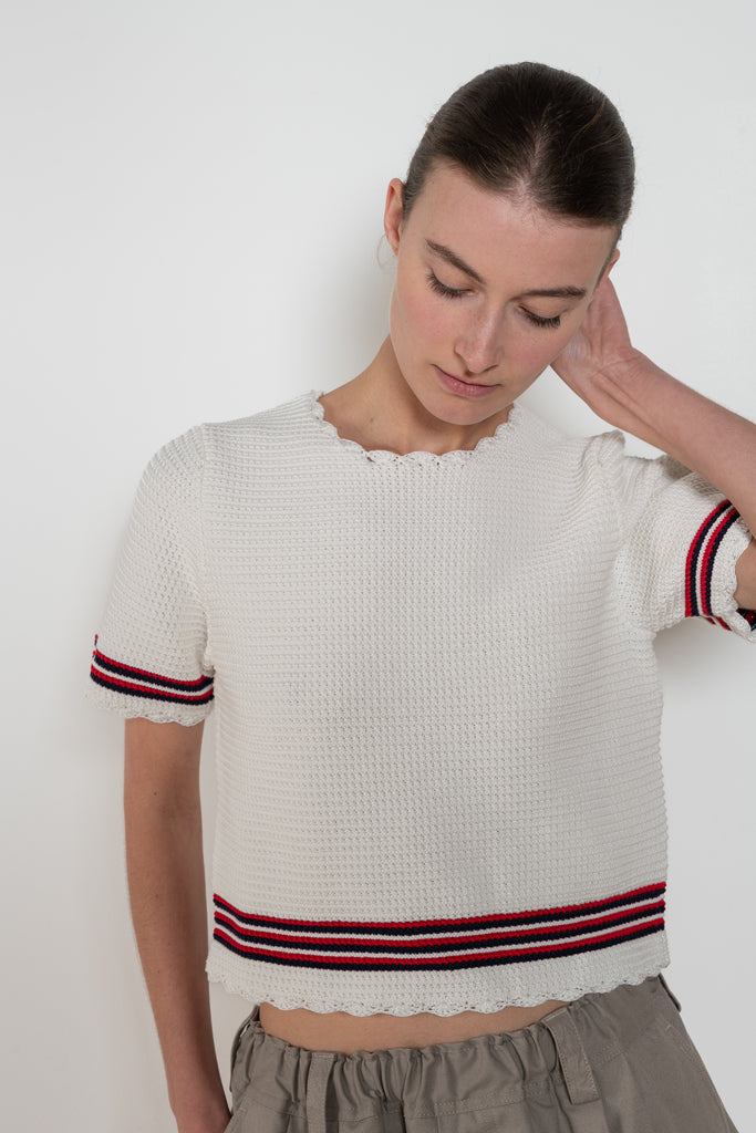 B B Wallace Turrel Crochet Top