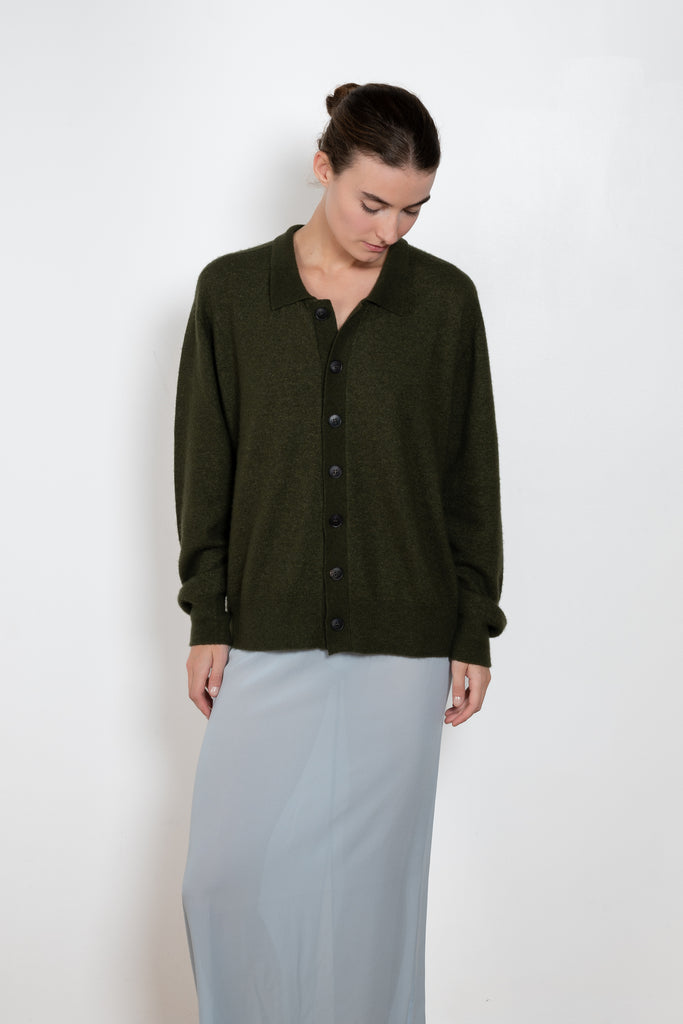 Bielo Cashmere Silk Polo Cardigan