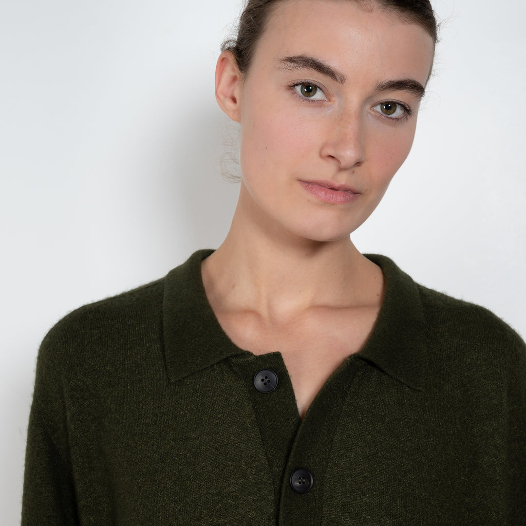Bielo Cashmere Silk Polo Cardigan