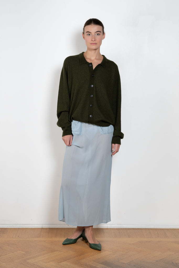 Bielo Cashmere Silk Polo Cardigan