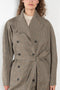 The Cordelia Coat by Bite is crafted from high-quality houndstooth check wool with a oversized silhouette