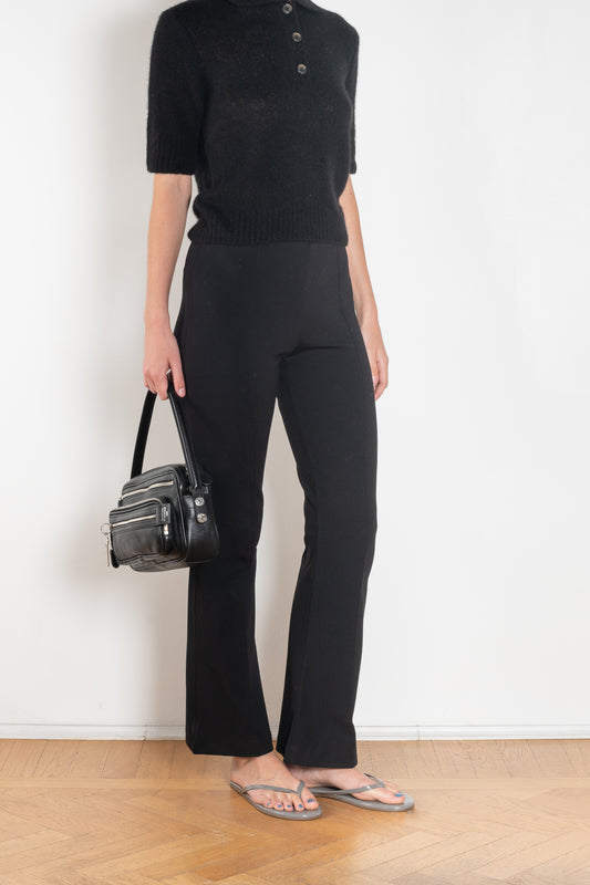 The Jersey Cropped Leggings by Bite are fitted, pull-on trousers designed with a cropped, slightly flared leg