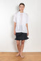 The Ludo Sheer tee by Bite is is crafted from luxurious fine cotton jersey crepe featuring a relaxed, oversized silhouette, elevated by a detachable scarf detail