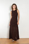 The Spacia Tank Dress by Bite is crafted from a soft, lustrous, and subtly textured jersey, featuring a sleek double bodice that flares into a single-layer skirt below the hips