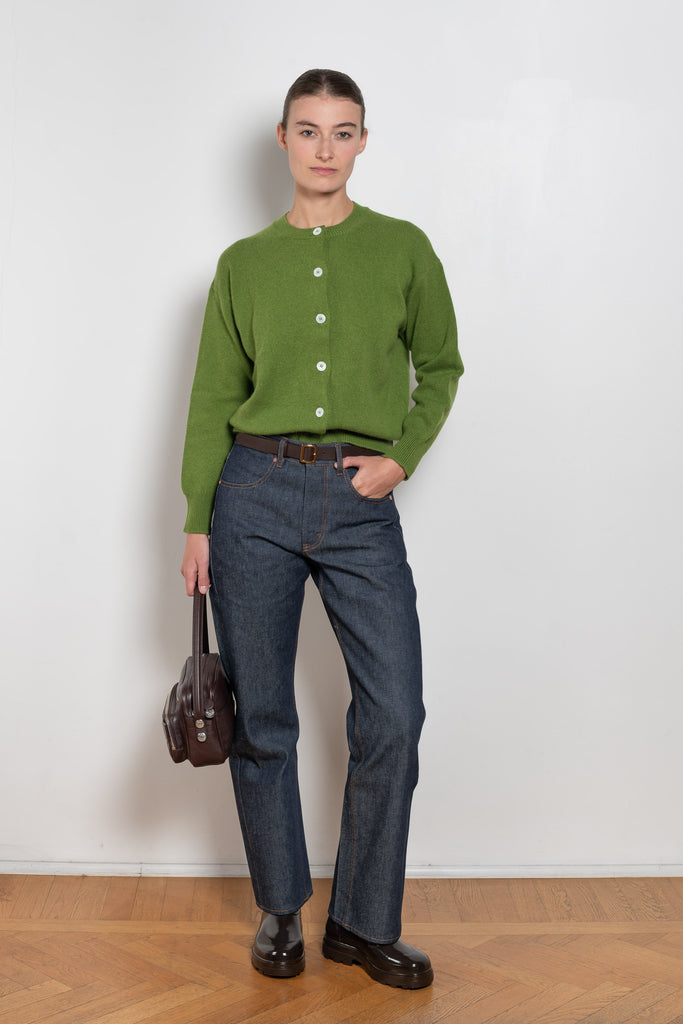 bite curved cotton denim