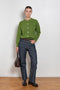 bite curved cotton denim