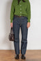 bite curved cotton denim