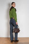 bite curved cotton denim
