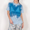 The Hand Painted Tshirt by Botter is hand painted tie dye tshirt with front and back bikini print