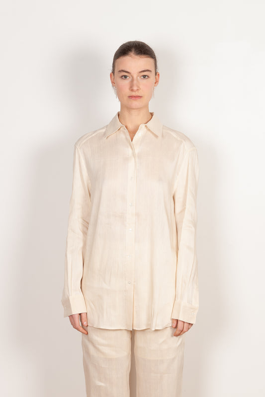 canisa shirt rice ivory loulou studio