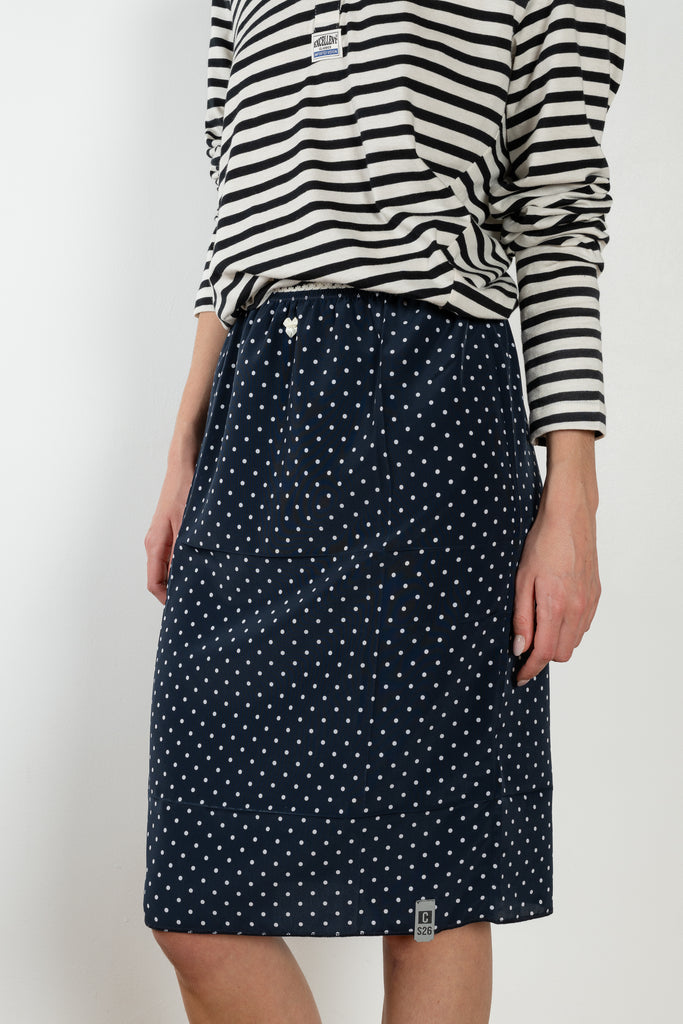 Commission Slip Skirt polka dot