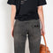 The Boyfriend Denim by Coperni is a relaxed mid rise denim with a boyfriend fit and extended legs