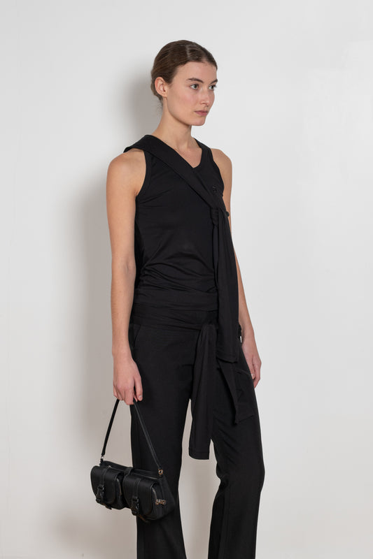 coperni knotted jersey top