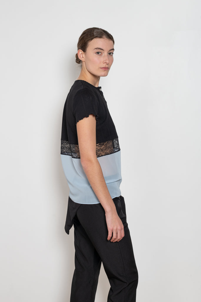 coperni multi layer pointelle top