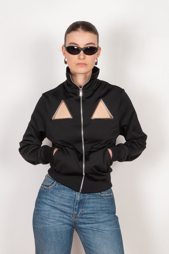 The Triangle Tracksuit Jacket by COPERNI is an athleisure top with cut-out details