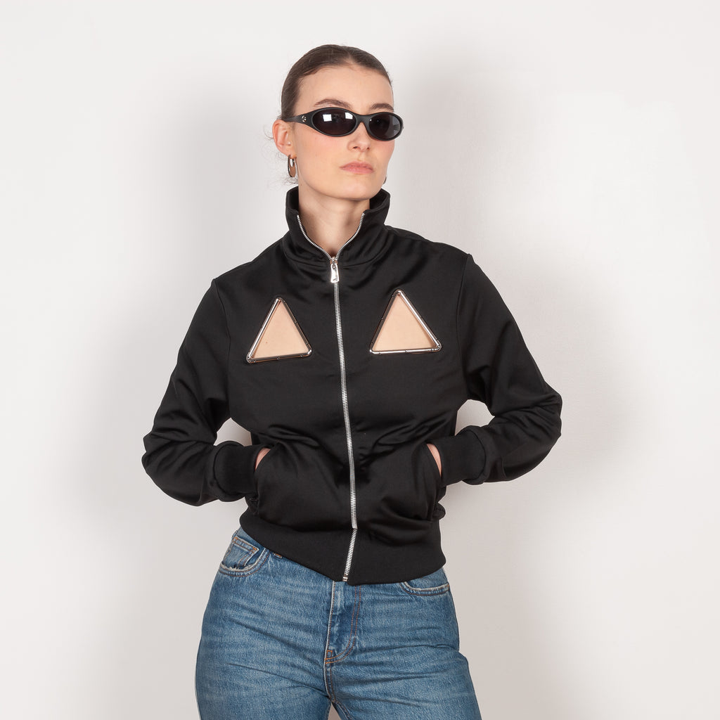 The Triangle Tracksuit Jacket by COPERNI is an athleisure top with cut-out details