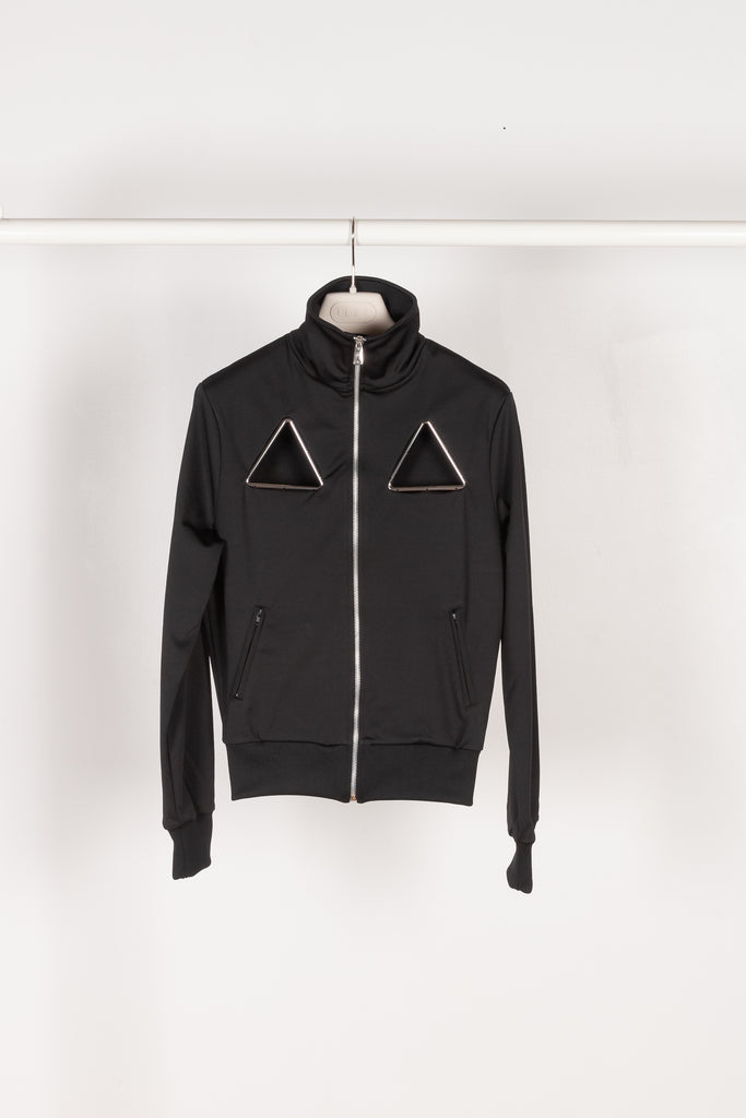 The Triangle Tracksuit Jacket by COPERNI is an athleisure top with cut-out details