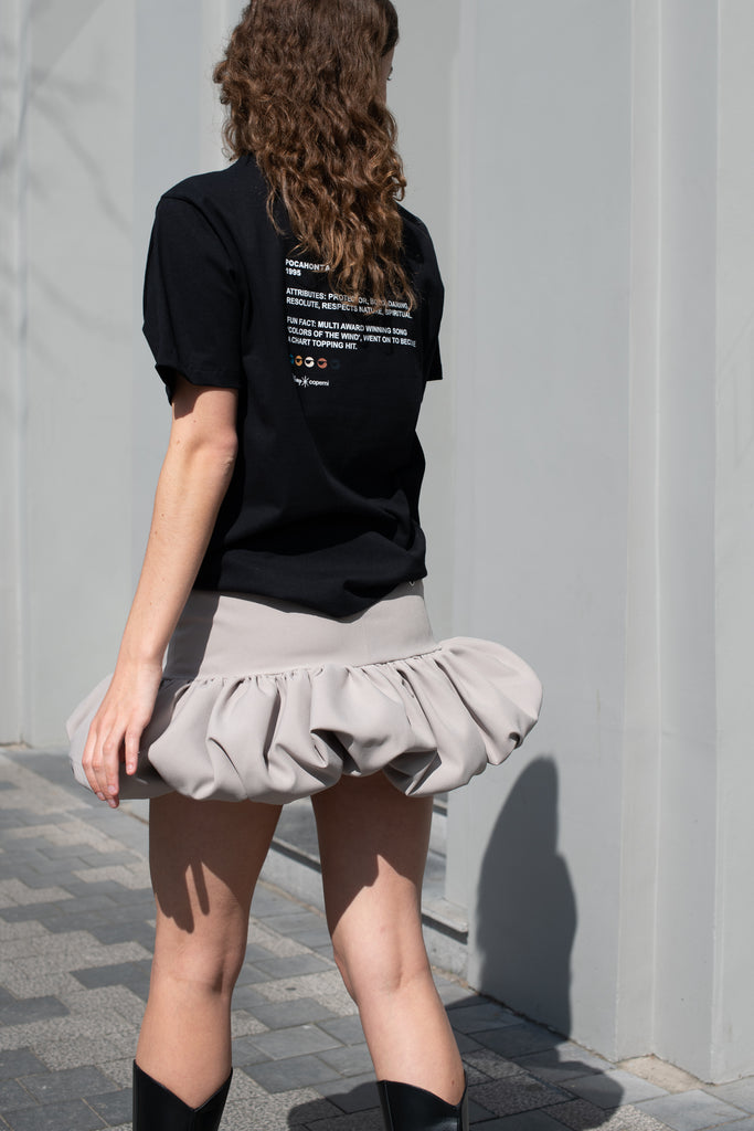 Gathered Hem Skirt