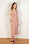 jersey dress pink gauchere open back