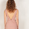 jersey dress pink gauchere open back