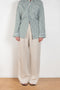 The Double Pleat Trouser by Denimist is a relaxed trouser with a wide leg