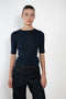 The Anna Tee by Flore Flore is a&nbsp;lengthened t-shirt with lengthened short sleeves, made from lightweight transparent organic cotton 1 x 1 rib