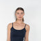 The Bibi Dress by Flore Flore is a fitted camisole dress with a round neck a square backline.