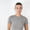 The Car Tee by Flore Flore is a fitted t-shirt with a short sleeve with soft binding for an elegant look