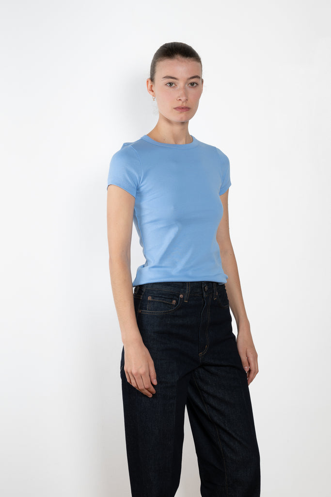 The Car Baby Tee by Flore Flore is a fitted t-shirt with a short sleeve