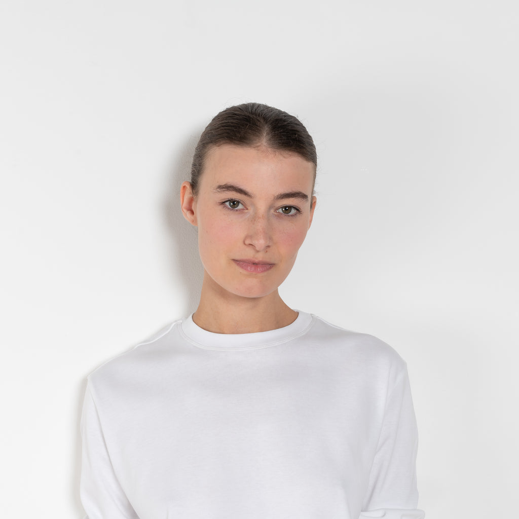 Maggie longsleeve tee white