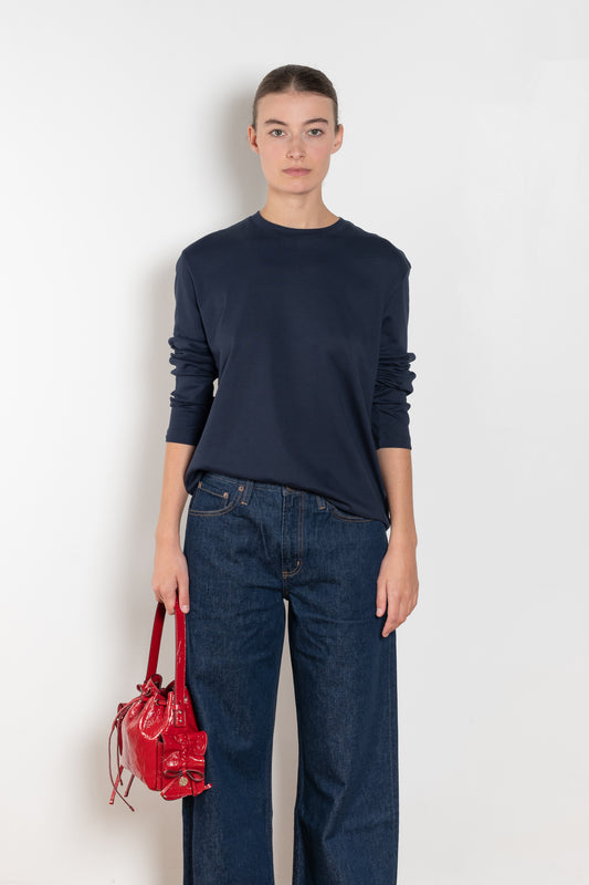 Maggie longsleeve tee navy