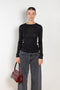 olivia longsleeve tee black