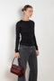 olivia longsleeve tee black