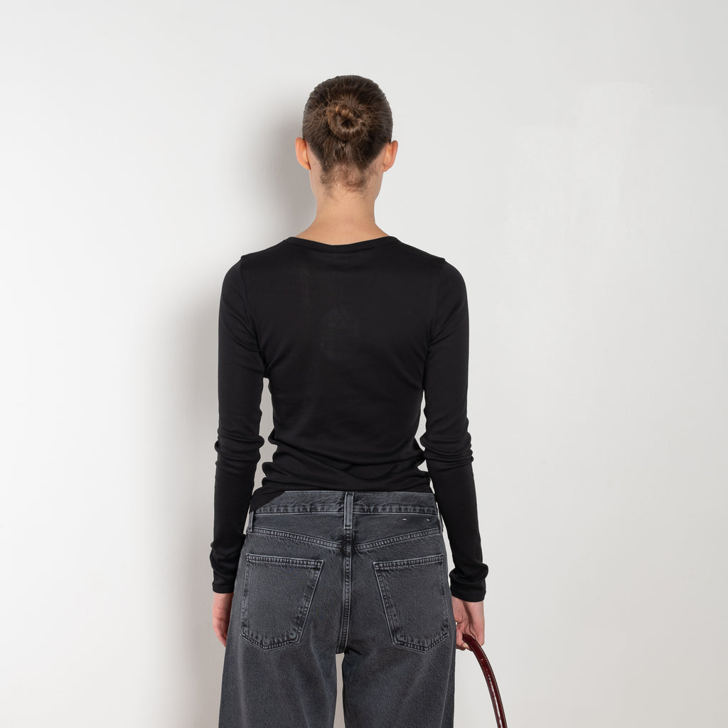 olivia longsleeve tee black