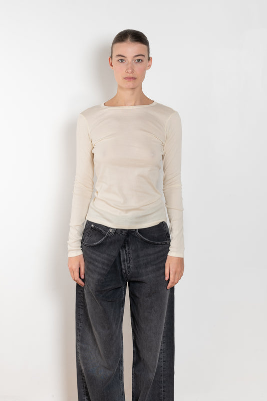 olivia longsleeve tee off white