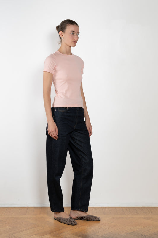 The Car Tee by Flore Flore is a fitted t-shirt with a short sleeve with soft binding for an elegant look