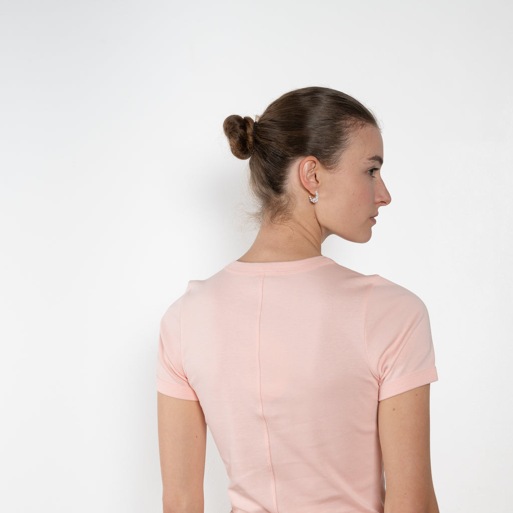 The Car Tee by Flore Flore is a fitted t-shirt with a short sleeve with soft binding for an elegant look