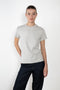 The Monica Tee by Flore Flore is a&nbsp;relaxed fit short-sleeved tee with a double stitched cut off seam on the back.